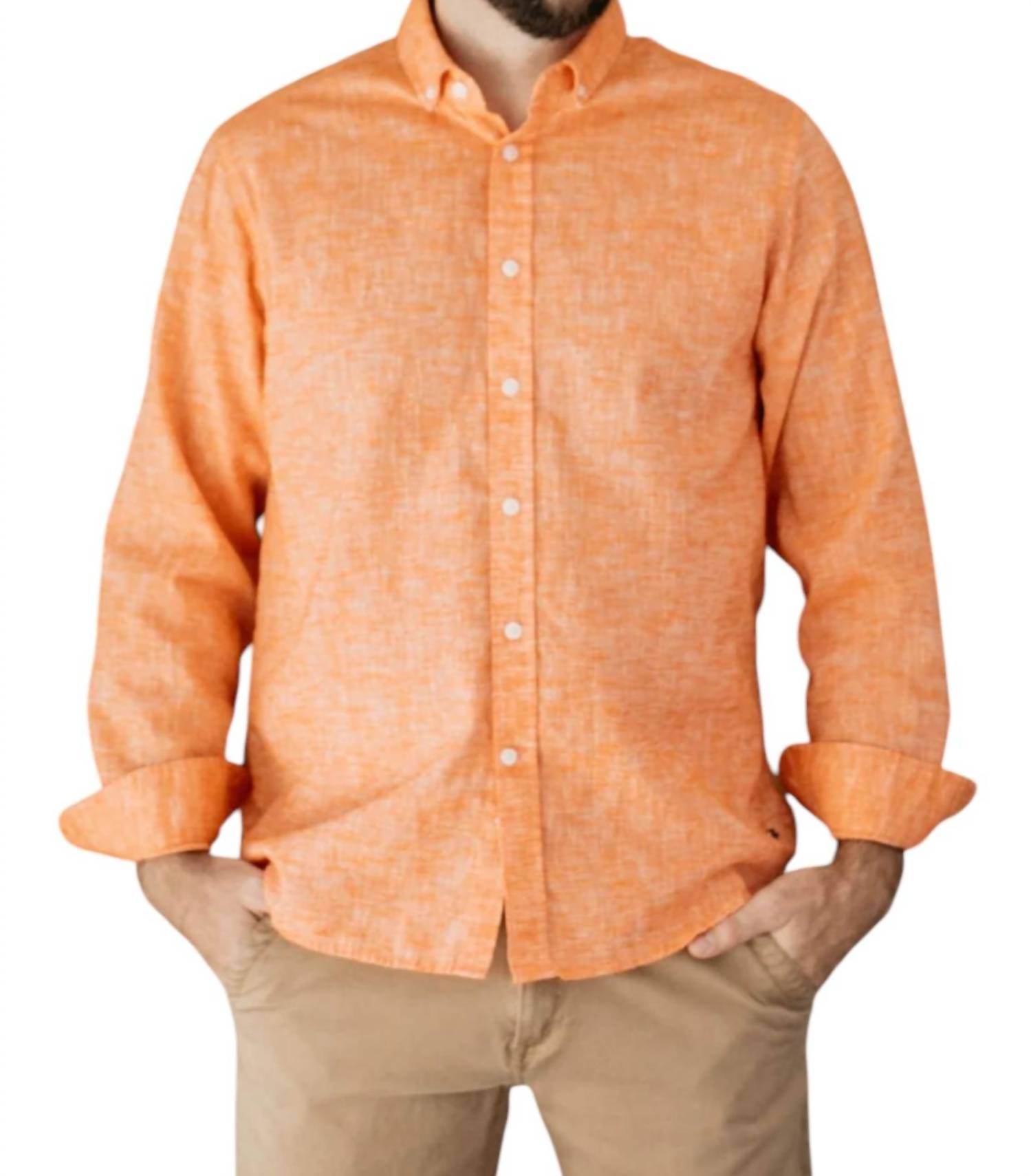 98 Coast Av. - Men's Linen Look Shirt - Rack Hunt -