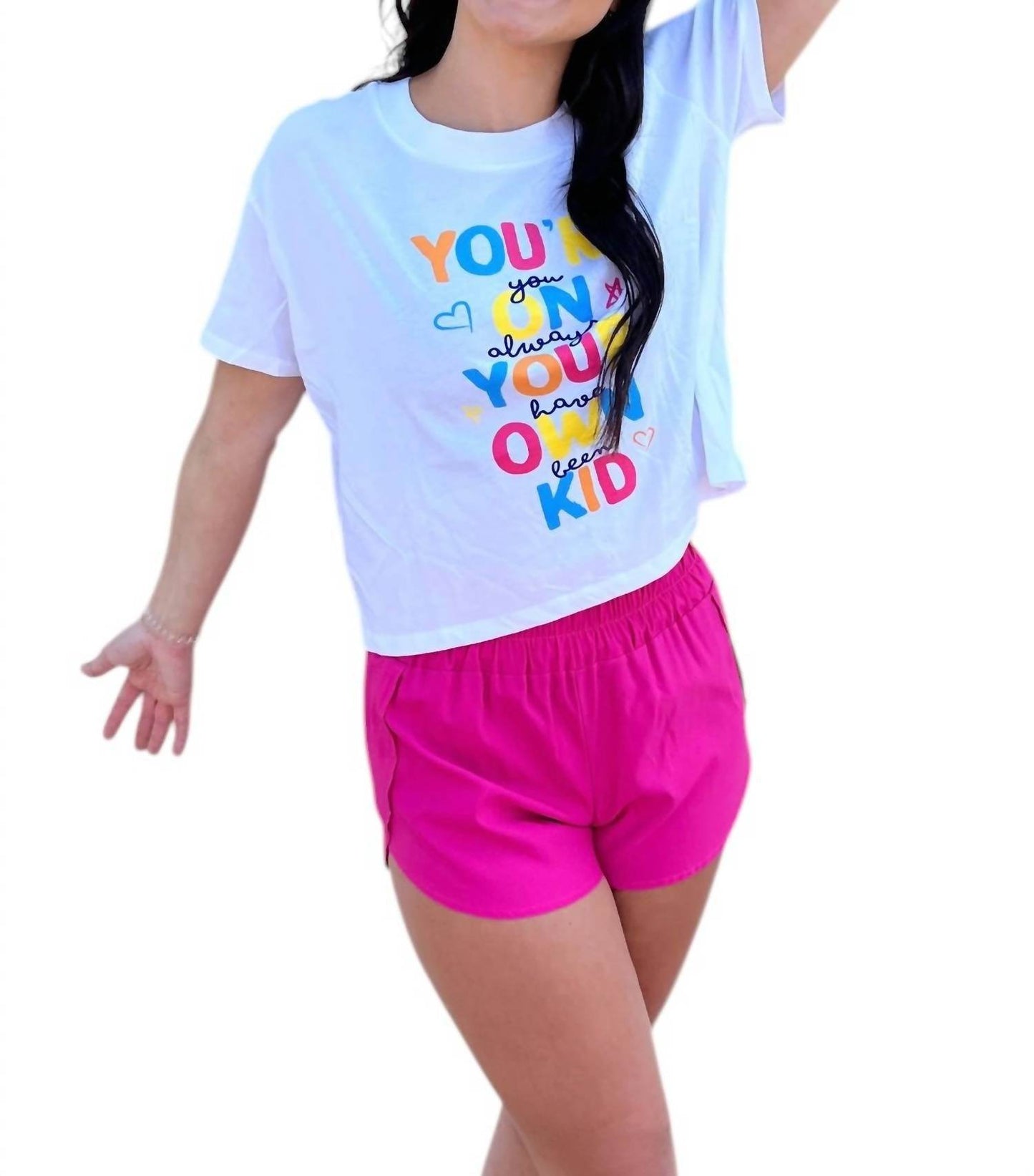 Girl Tribe Co. - You're On Your Own Kid Cropped Tee - Rack Hunt -