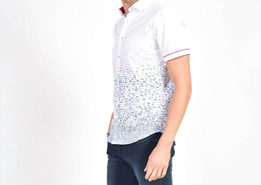 Fluttering Hummingbird and Flounder Short Sleeve Shirt