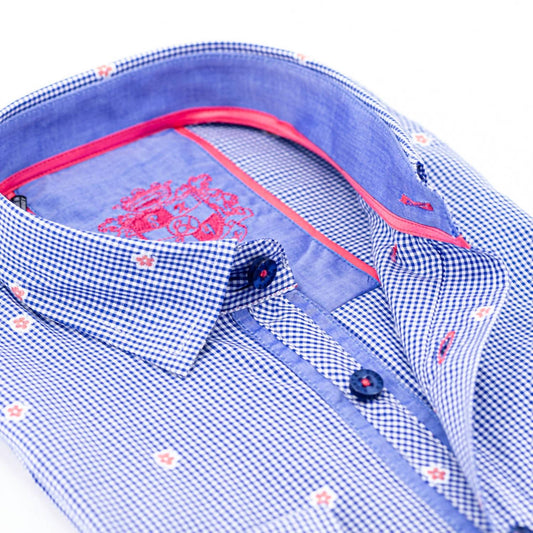 Men's Fill Coupe Shirt With Solid Trim