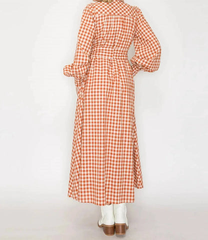 Love Wednesday - Gingham Daydream Maxi Dress - Rack Hunt