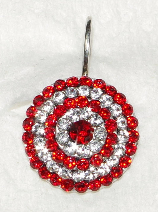 Women's Red Starburst Earrings