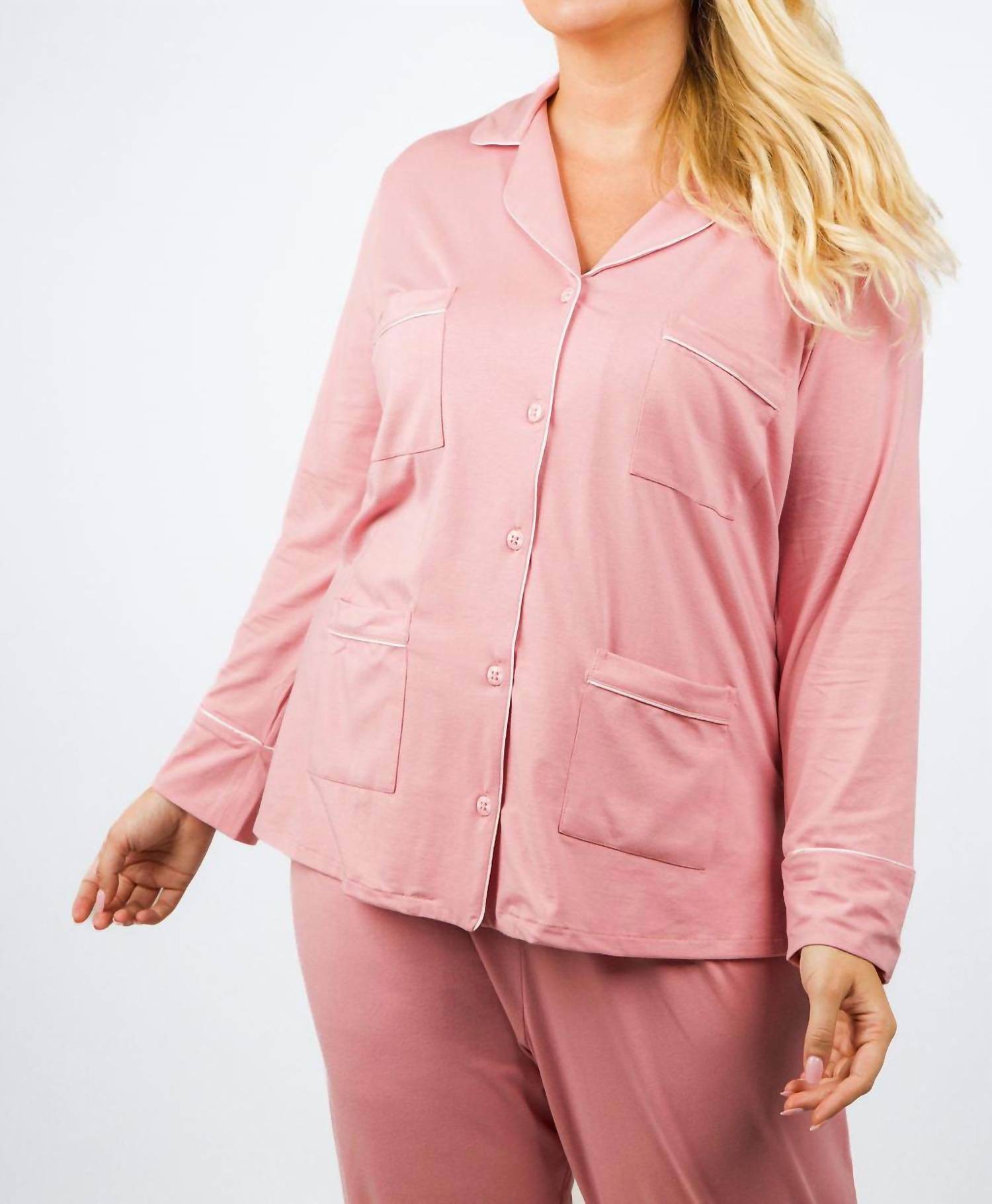 ISAYES - Four Pocket Cotton Pajamas - Plus - Rack Hunt -