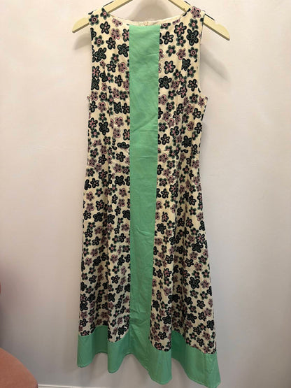 Colorblock Sleeveless Midi Dress