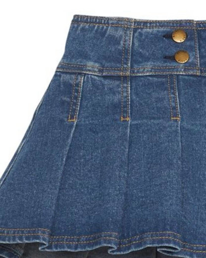 Kid's Pleated Mini Skirt