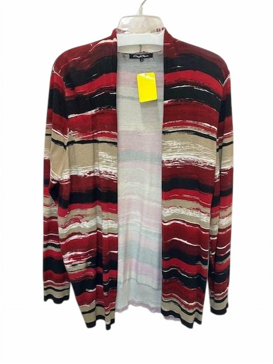 Women Brushstroke Pattern Cardigan