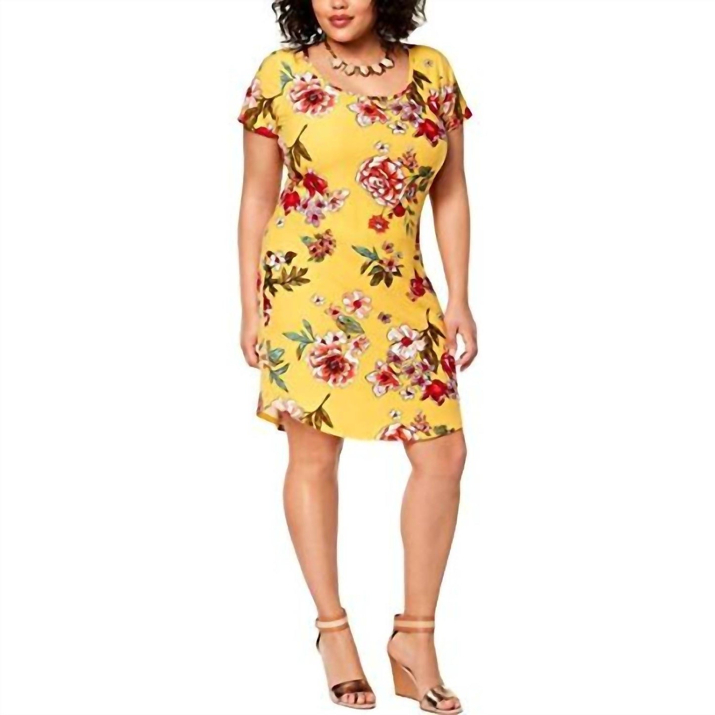 Women's Kylie Scoop Neck Mini Dress - Plus