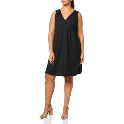 Aster Crossover Faux Wrap Mini Dress - Plus