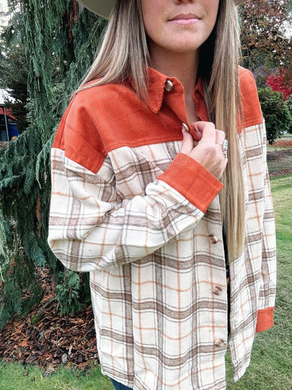 Corduroy Flannel Shacket