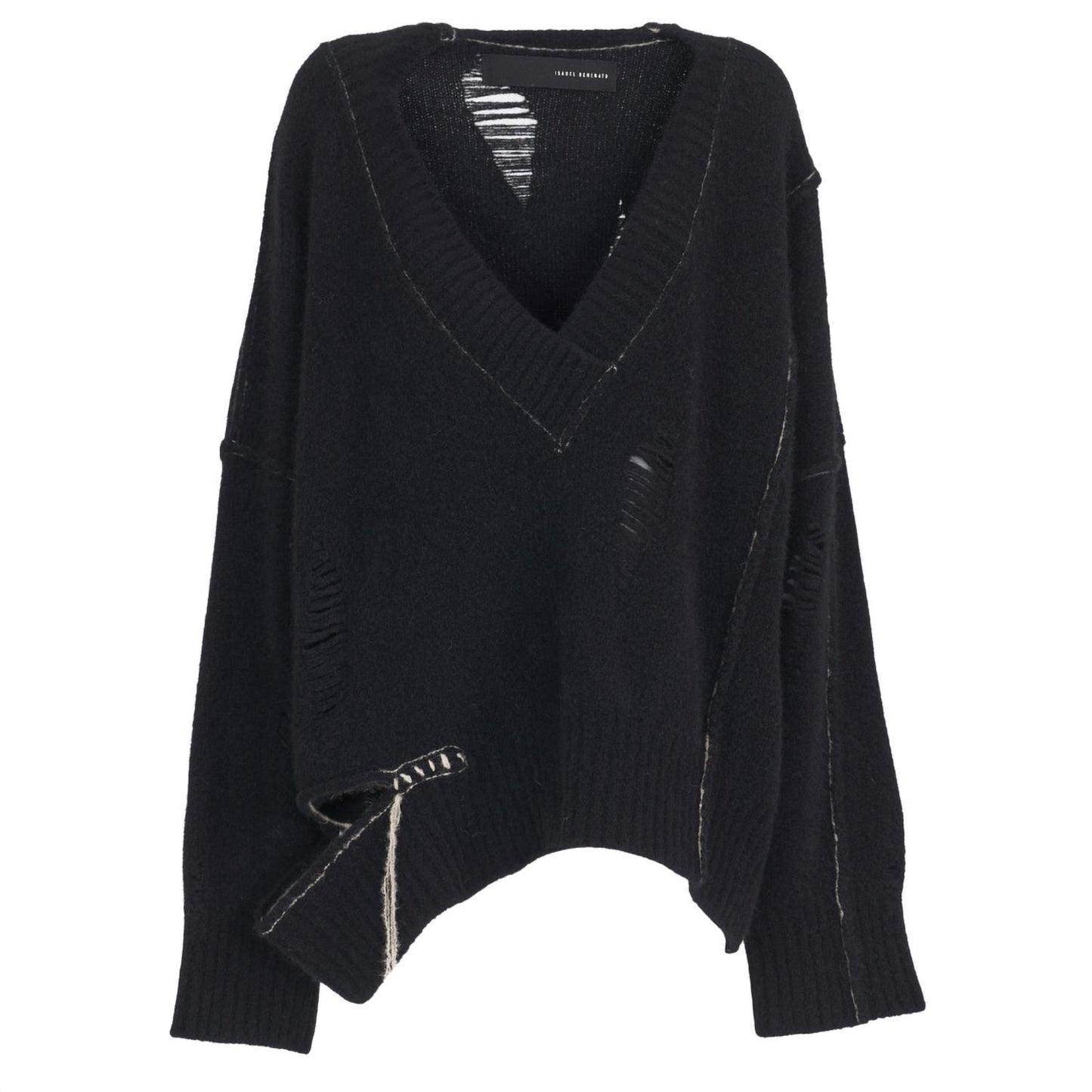 Yak Side Opening V-neck Sweater