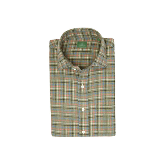 Men's Spread Collar Long Sleeve Sport Shirt