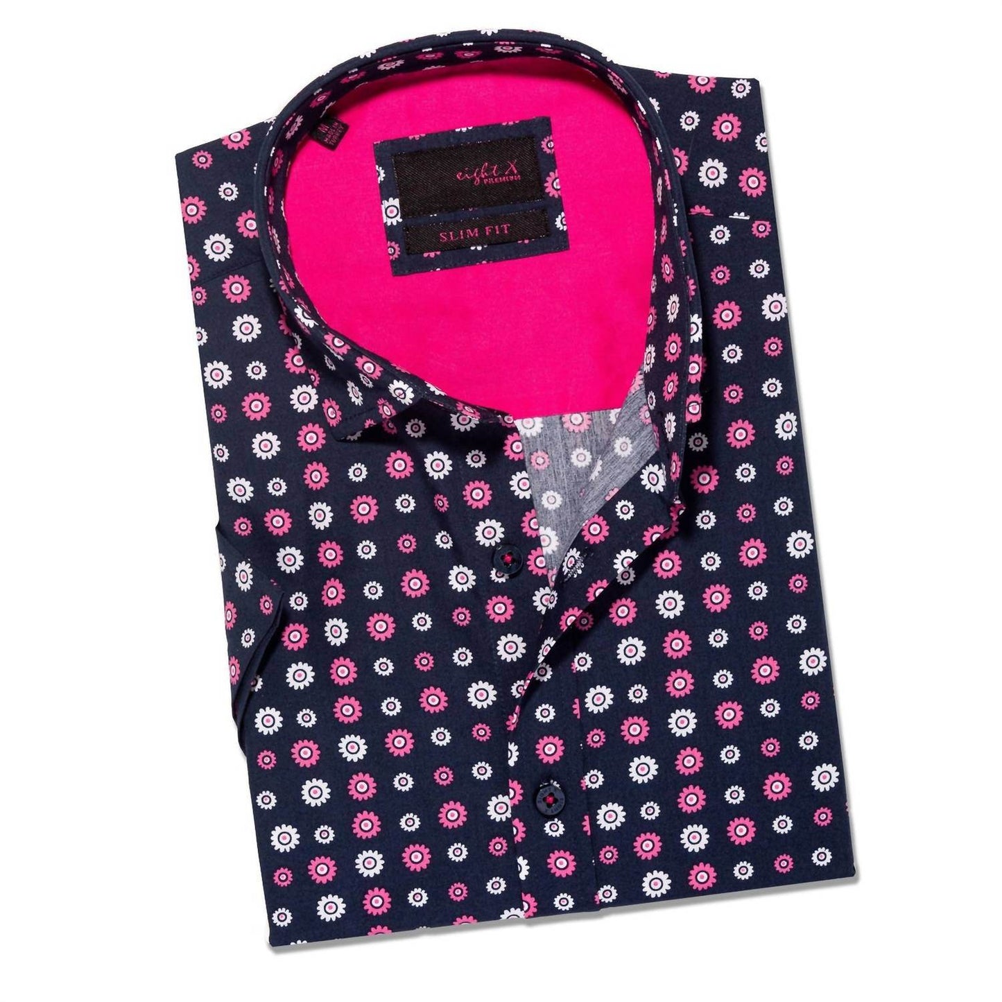 Eight X - Flower Power Short Sleeve Button Down Shirt - Rack Hunt -