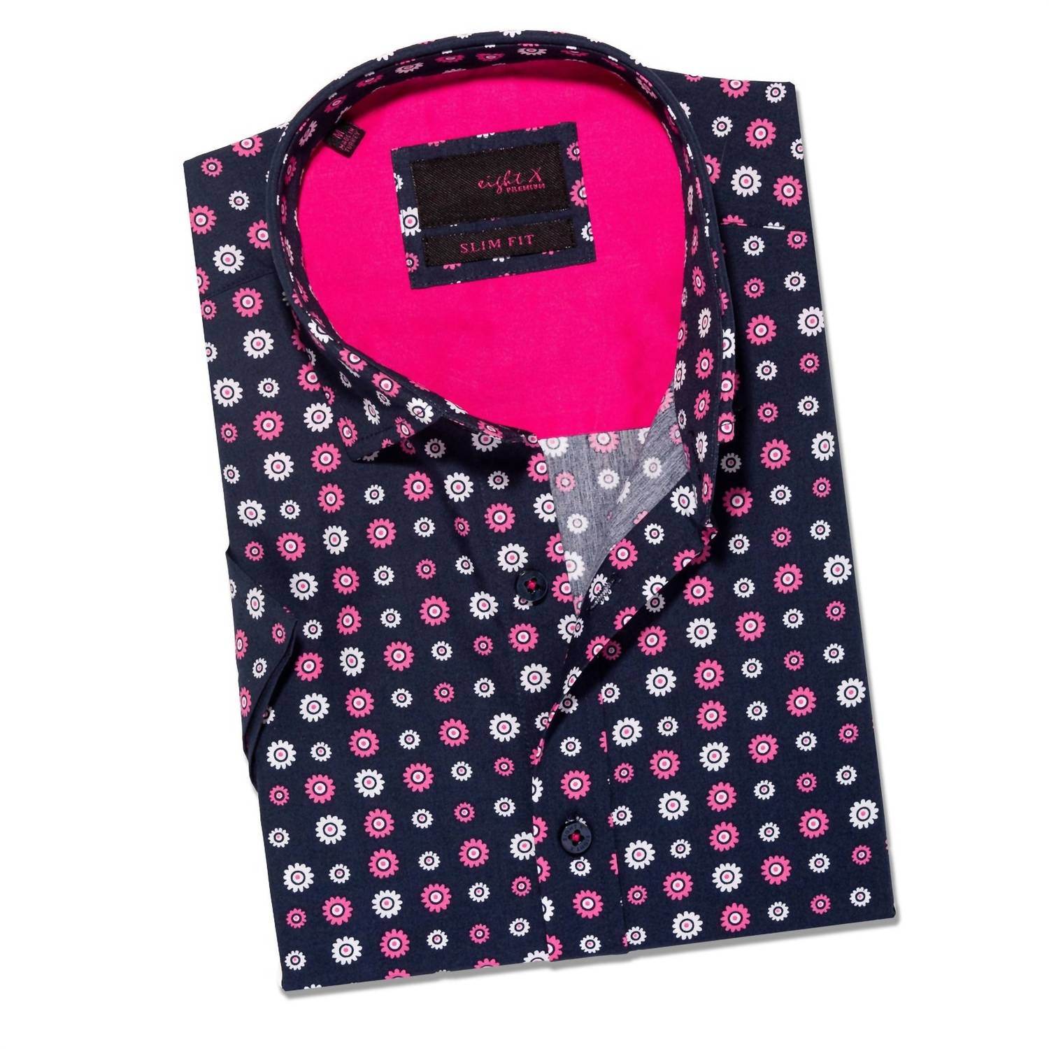 Eight X - Flower Power Short Sleeve Button Down Shirt - Rack Hunt -