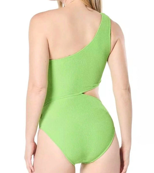 One Shoulder Side Cutout Swimsuit