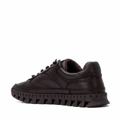 Women's Leather Lace-up Sneakers