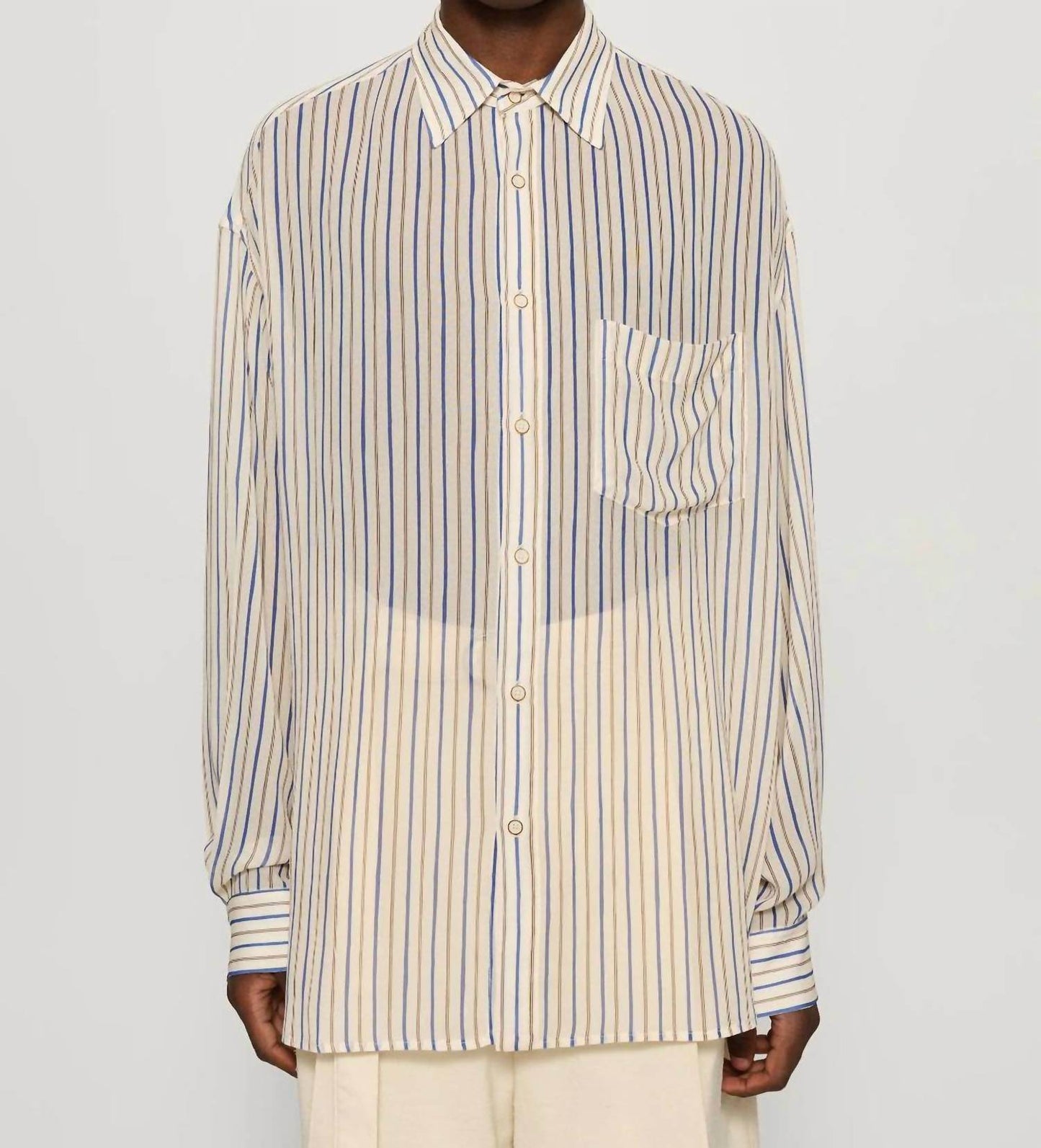 CMMN SWDN - Kai Long Sleeve Button Up Shirt - Rack Hunt -