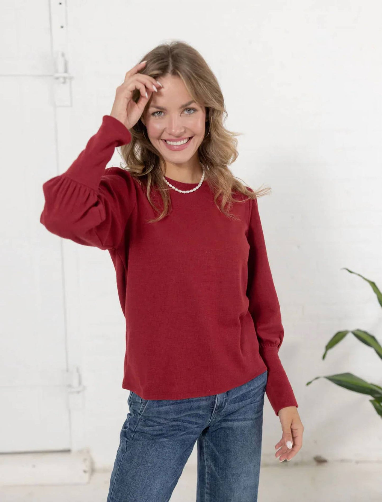 Gathered Shoulder Top