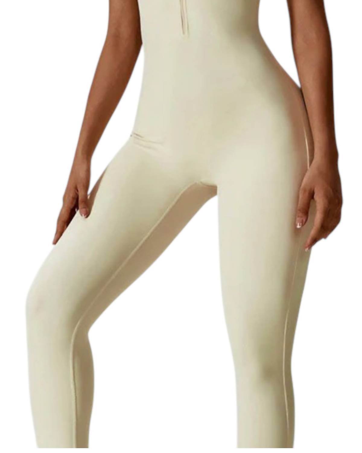 Rockstar Peach - Scuba Short Sleeve Zip Jumpsuit - Rack Hunt -