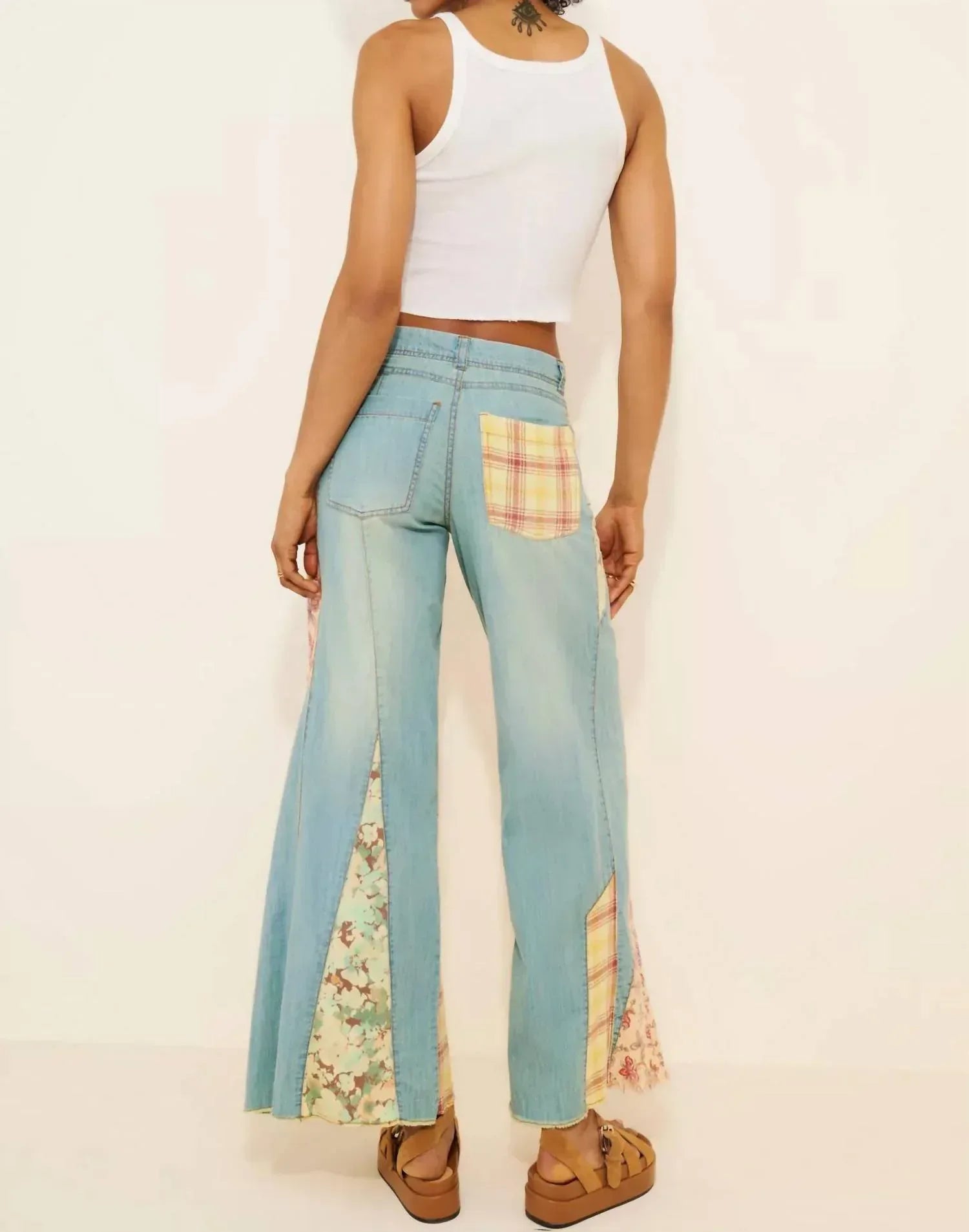 Pilcro - Relaxed Flare Patch Work Edition Jeans - Rack Hunt