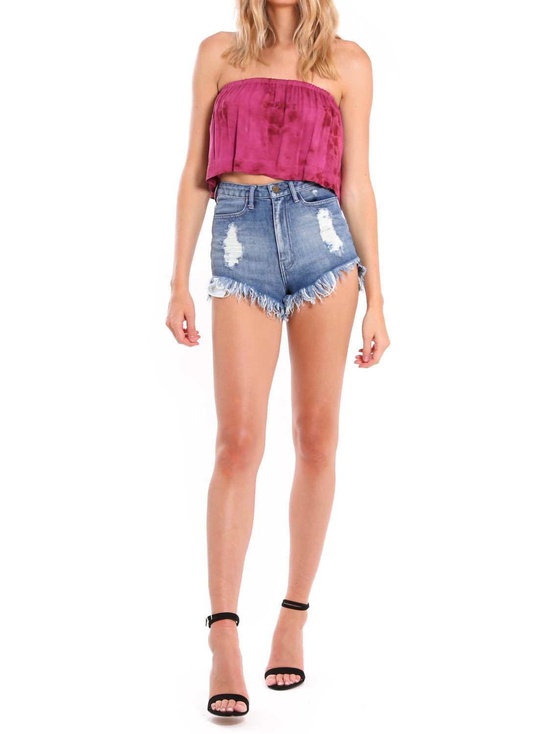 Blue Life - Lina Frill Strapless Top - Rack Hunt