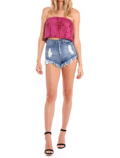 Blue Life - Lina Frill Strapless Top - Rack Hunt