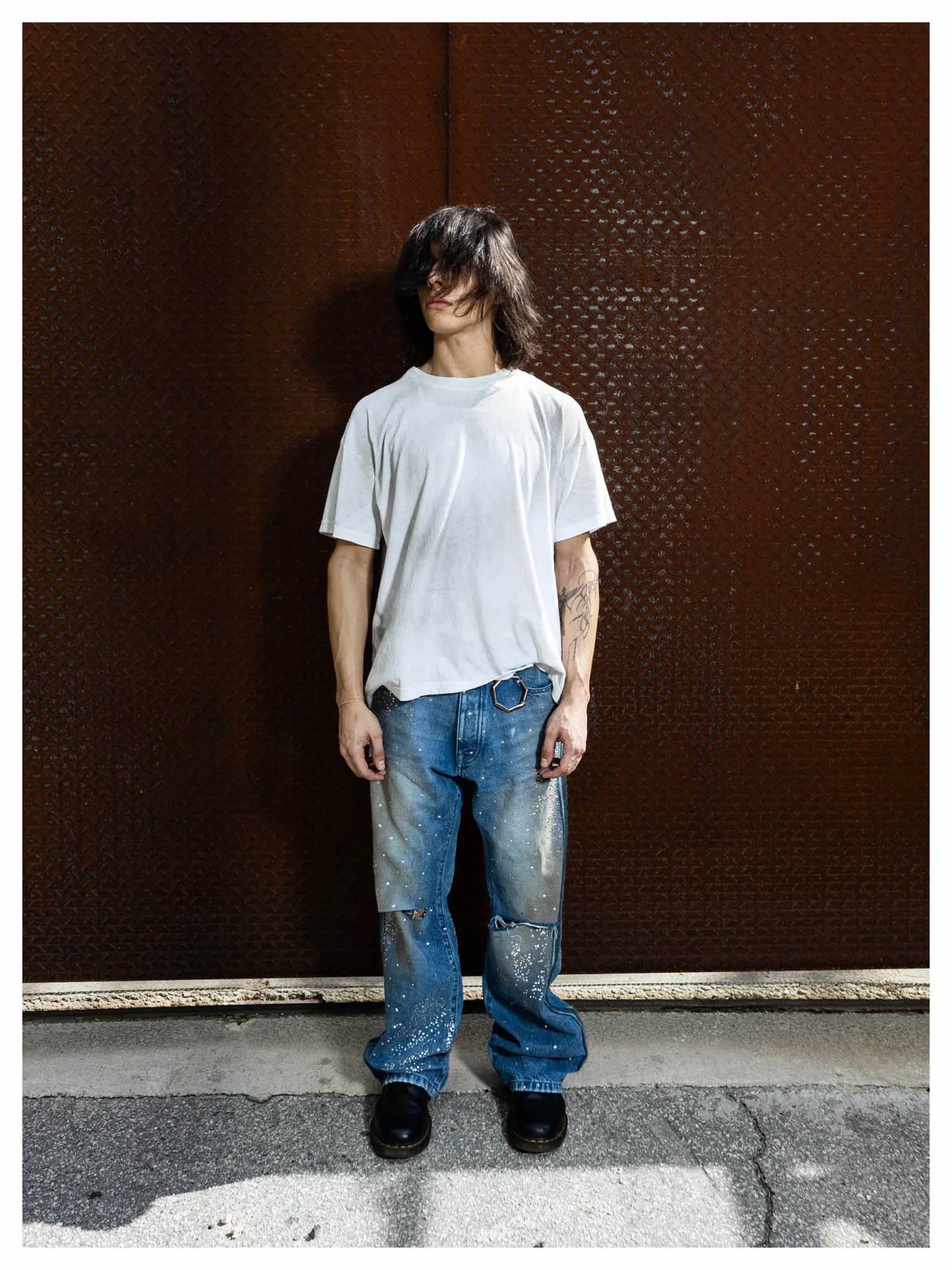 Crystal And Mohair Studio Jeans