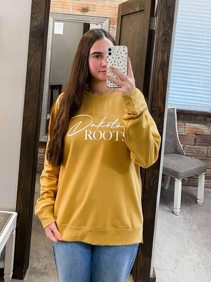 The Minted Olive - Dakota Roots Puff Print Crewneck Sweatshirt - Rack Hunt