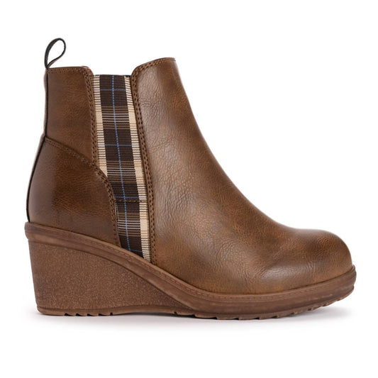 Women's England Oxford Wedge Booties