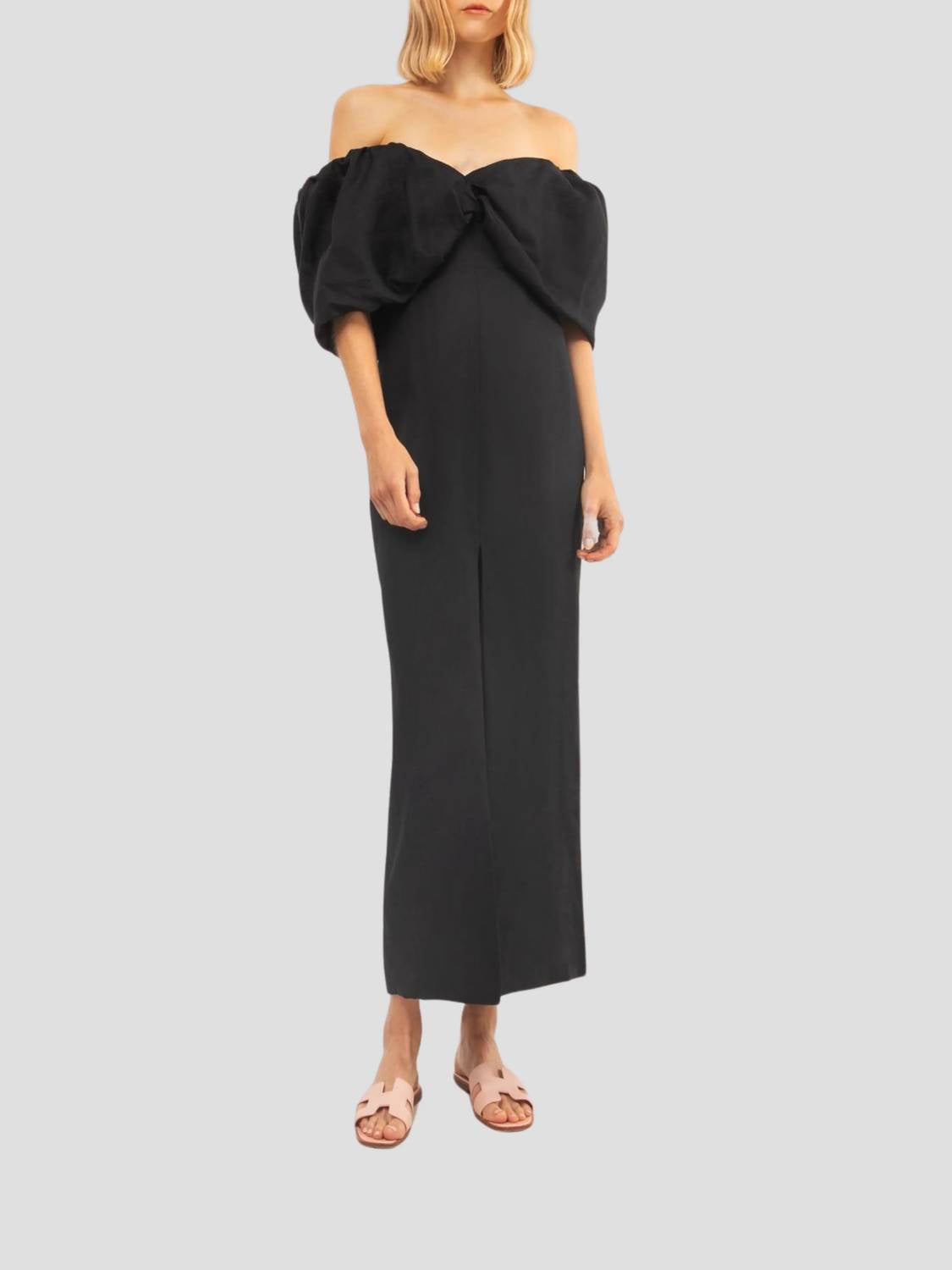 Dora Linen Maxi Dress