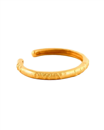 Women's Molw Script Cuff Bracelet