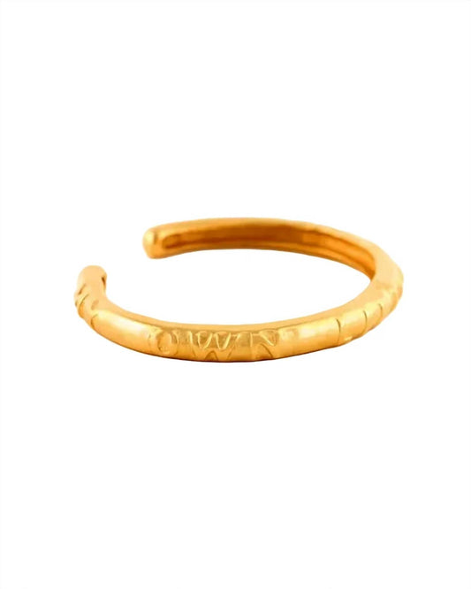 Women's Molw Script Cuff Bracelet