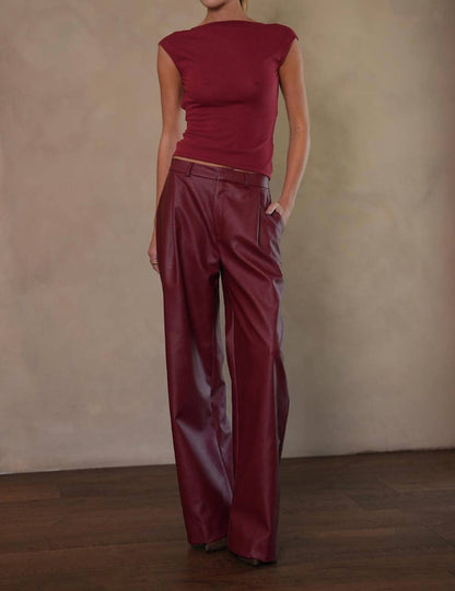 Milo Faux Leather Pant
