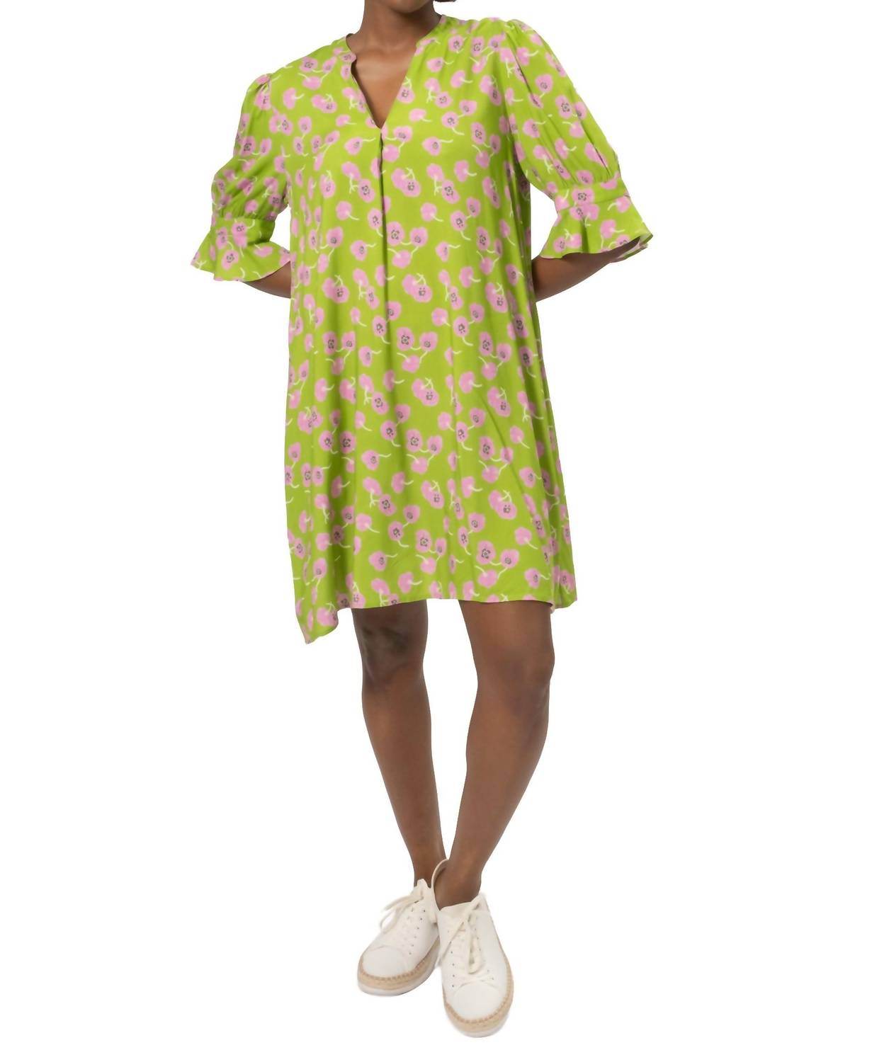 Area Stars - Floral V-neck Short Dress - Rack Hunt