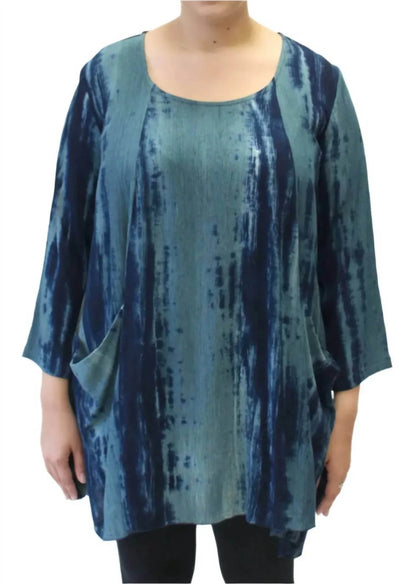 Modesce - Hand Painted Two Pocket Swing Tunic - Rack Hunt