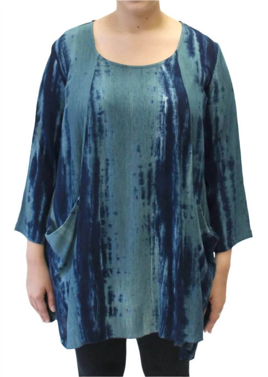 Modesce - Hand Painted Two Pocket Swing Tunic - Rack Hunt -