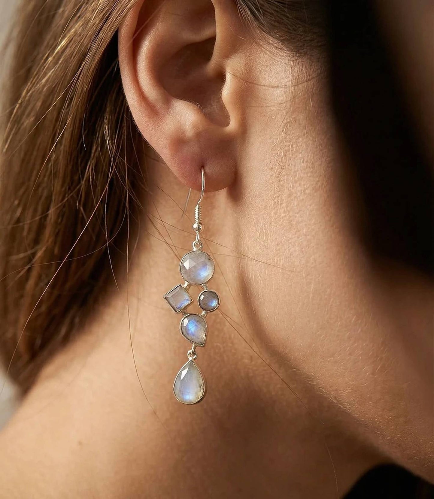 Women's Gemstone Dangle Earrings