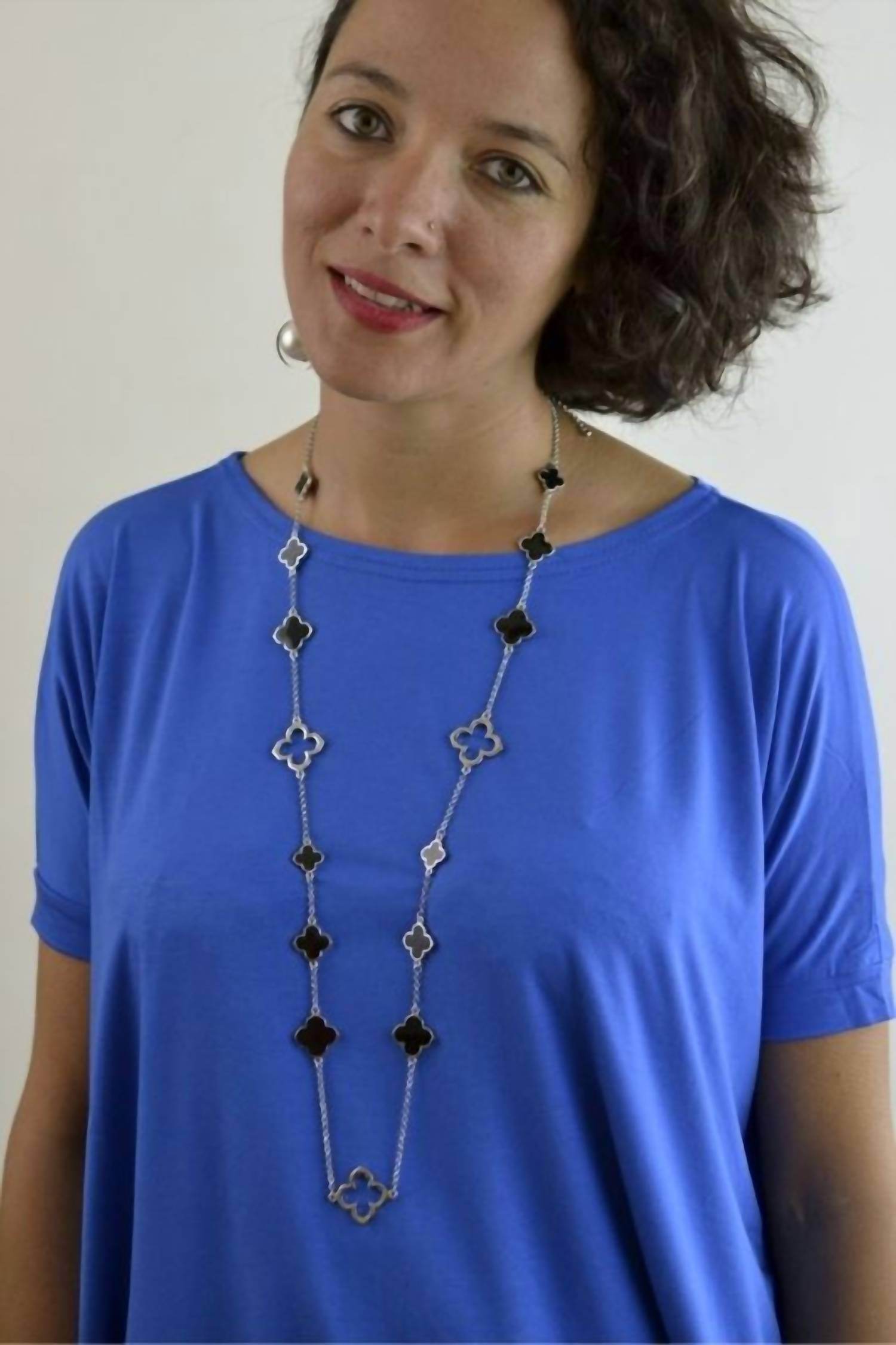 FeRoce - Women's Clovers Chain Long Necklace - Rack Hunt -