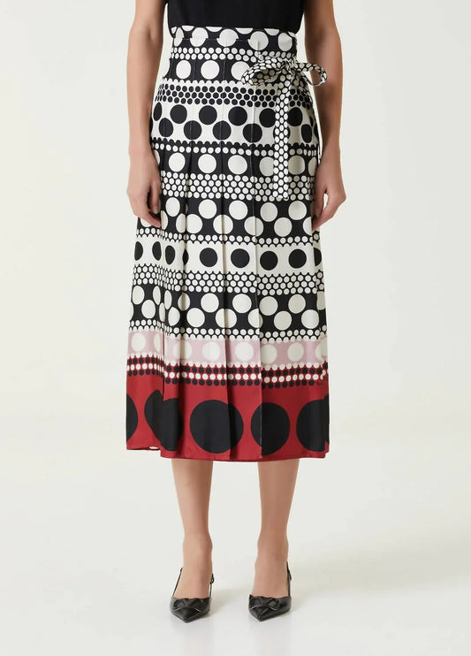 Valentino - Polka Dot Midi Silk Skirt - Rack Hunt
