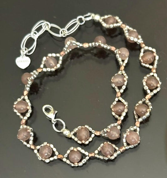 Women's Beaded Wrap Bracelet-Chocker