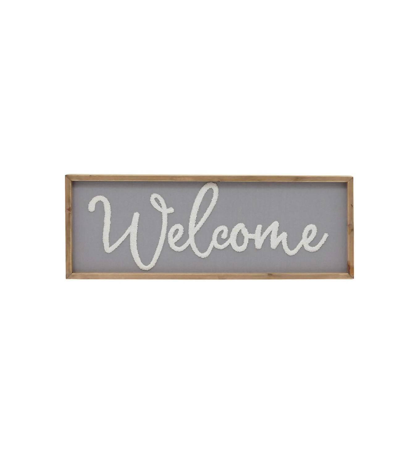 Paris Loft - Welcome Wood Framed Wall Hanging Sign - Rack Hunt -