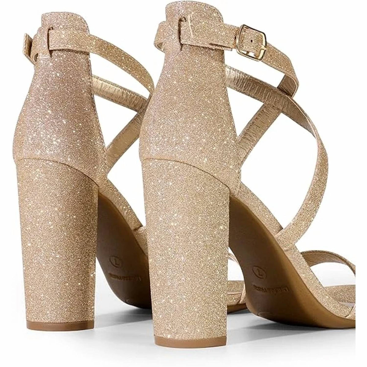 Women's Open Toe Ankle Strap Heels