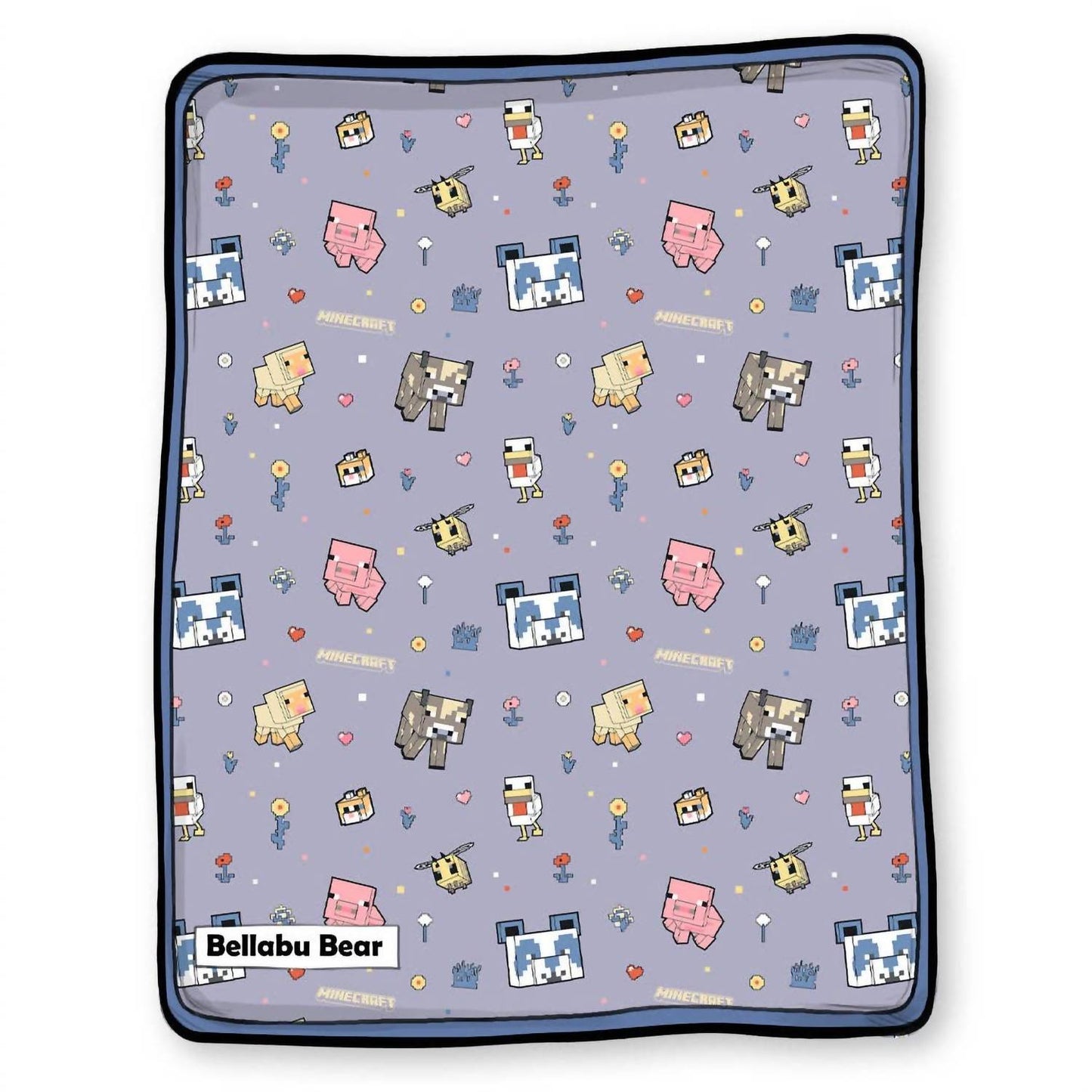 Kid's Minecraft Pixel Pals Bamboo Blanket