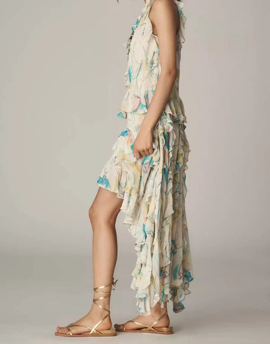 Maeve - V-neck Hi-low Flowy Dress - Rack Hunt