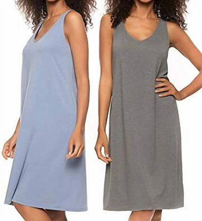 Women's Cotton Modal Sleep Dress - 2 Pack