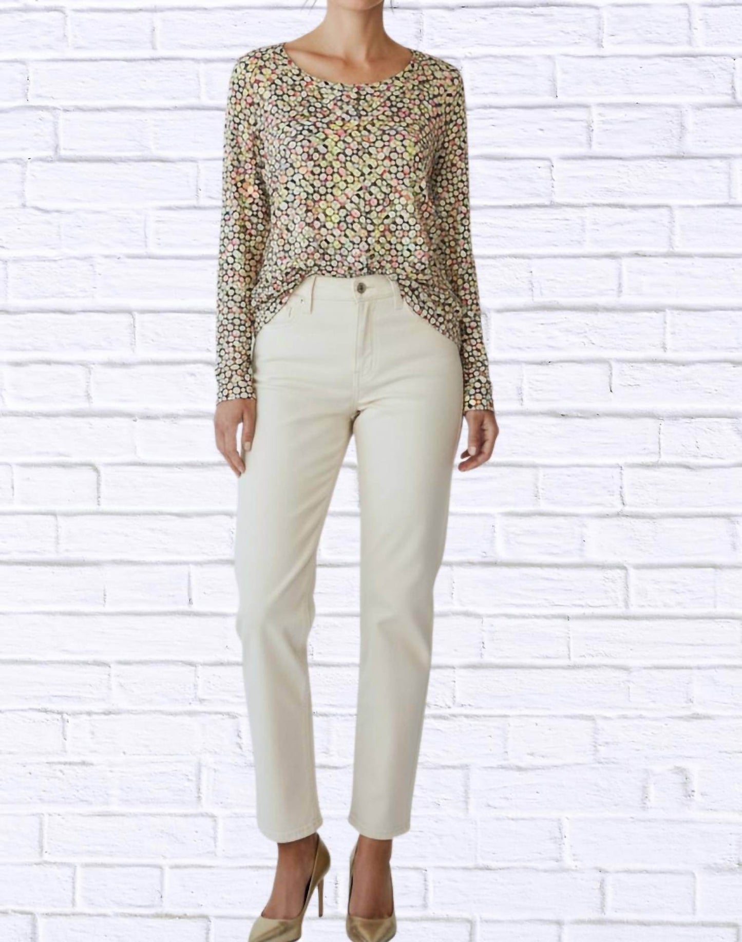 Calypso - Floral Print Woven Blouse - Rack Hunt -