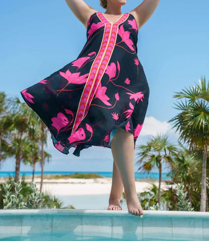 Guapa - Padma Sundown Halter Maxi Dress - Plus - Rack Hunt