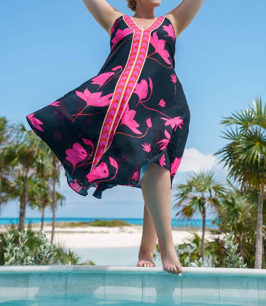 Guapa - Padma Sundown Halter Maxi Dress - Plus - Rack Hunt -