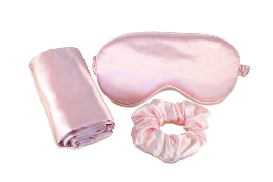 Ultimate Sleep Satin Pillowcase, Eye Mask And Scrunchie Set