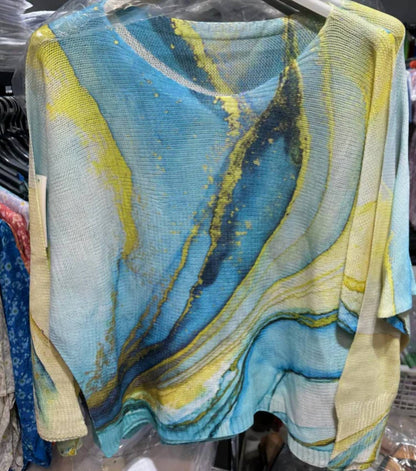 Women's Tie-dye Long Sleeves Sweater