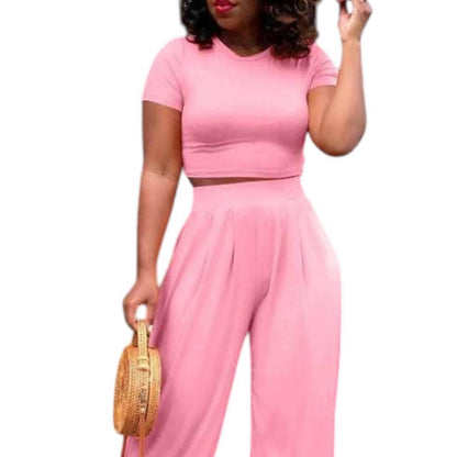 Crop Top Pants Set